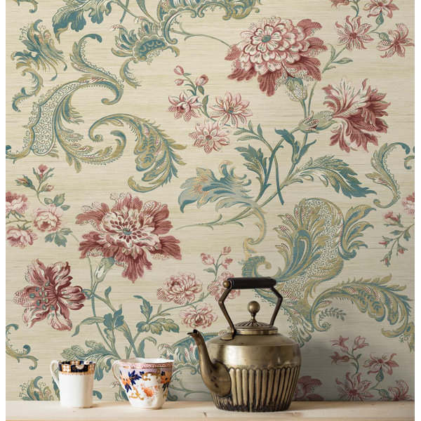 Lark Manor Rouleau de papier peint L 33 pi x l 20,5 po Alanas et